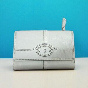 Fossil Wallet Leather White Women's